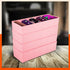 Stomo Dori Multi-Purpose Stackable Drawer Organizer For Home | Peach - Set of 4